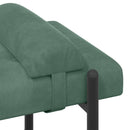 vidaXL Gombos pad párnákkal Tengeri Zöld 110 x 40 x 46 cm Bársony