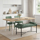 vidaXL Gombos pad párnákkal Tengeri Zöld 110 x 40 x 46 cm Bársony