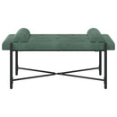 vidaXL Gombos pad párnákkal Tengeri Zöld 110 x 40 x 46 cm Bársony