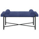 vidaXL Gombos pad párnákkal Rendőrségi kék 110 x 40 x 46 cm Bársony
