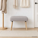 vidaXL pad Egyszínű Világosszürke 60 x 40 x 45 cm Bouclé