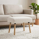 vidaXL pad Egyszínű Krémszínű 60 x 40 x 45 cm Bouclé