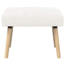 vidaXL pad Egyszínű Krémszínű 60 x 40 x 45 cm Bouclé