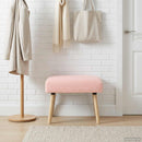 vidaXL pad Egyszínű Rózsaszín 60 x 40 x 45 cm Bouclé