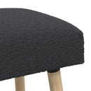 vidaXL pad Egyszínű Sötétszürke 60 x 40 x 45 cm Bouclé