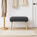 vidaXL pad Egyszínű Sötétszürke 60 x 40 x 45 cm Bouclé