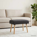 vidaXL pad Egyszínű Sötétszürke 60 x 40 x 45 cm Bouclé