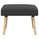 vidaXL pad Egyszínű Sötétszürke 60 x 40 x 45 cm Bouclé