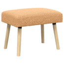 vidaXL pad Egyszínű Bézs 60 x 40 x 45 cm Bouclé