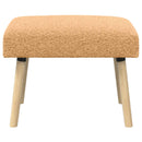 vidaXL pad Egyszínű Bézs 60 x 40 x 45 cm Bouclé