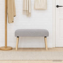 vidaXL pad Egyszínű Világosszürke 80 x 40 x 46 cm Bouclé