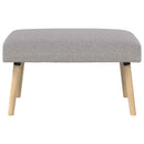 vidaXL pad Egyszínű Világosszürke 80 x 40 x 46 cm Bouclé