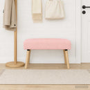 vidaXL pad Egyszínű Rózsaszín 80 x 40 x 46 cm Bouclé