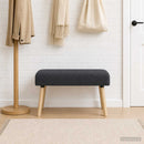 vidaXL pad Egyszínű Sötétszürke 80 x 40 x 46 cm Bouclé