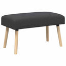 vidaXL pad Egyszínű Sötétszürke 80 x 40 x 46 cm Bouclé