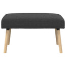 vidaXL pad Egyszínű Sötétszürke 80 x 40 x 46 cm Bouclé
