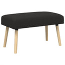 vidaXL pad Egyszínű Fekete 80 x 40 x 46 cm Bouclé