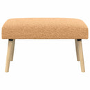 vidaXL pad Egyszínű Bézs 80 x 40 x 46 cm Bouclé