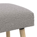 vidaXL pad Egyszínű Világosszürke 110 x 40 x 46 cm Bouclé