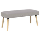 vidaXL pad Egyszínű Világosszürke 110 x 40 x 46 cm Bouclé