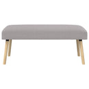 vidaXL pad Egyszínű Világosszürke 110 x 40 x 46 cm Bouclé