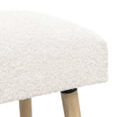 vidaXL pad Egyszínű Krémszínű 110 x 40 x 46 cm Bouclé