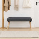 vidaXL pad Egyszínű Sötétszürke 110 x 40 x 46 cm Bouclé