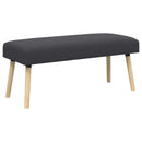 vidaXL pad Egyszínű Sötétszürke 110 x 40 x 46 cm Bouclé