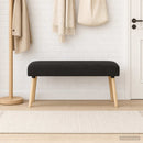 vidaXL pad Egyszínű Fekete 110 x 40 x 46 cm Bouclé