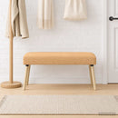vidaXL pad Egyszínű Bézs 110 x 40 x 46 cm Bouclé