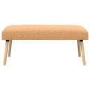 vidaXL pad Egyszínű Bézs 110 x 40 x 46 cm Bouclé