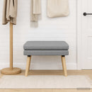 vidaXL Kéttagú pad Világosszürke 60 x 40 x 46 cm Szövet