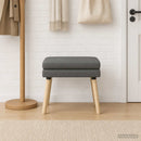 vidaXL Kéttagú pad Sötétszürke 60 x 40 x 46 cm Szövet