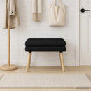 vidaXL Kéttagú pad Fekete 60 x 40 x 46 cm Szövet