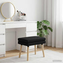 vidaXL Kéttagú pad Fekete 60 x 40 x 46 cm Szövet