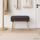 vidaXL Kéttagú pad Sötét Barna 60 x 40 x 46 cm Szövet