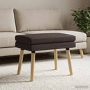 vidaXL Kéttagú pad Sötét Barna 60 x 40 x 46 cm Szövet