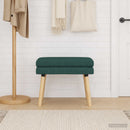 vidaXL Kéttagú pad Sötétzöld 60 x 40 x 46 cm Szövet