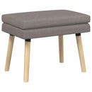 vidaXL Kéttagú pad Tópszínű 60 x 40 x 46 cm Szövet
