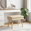 vidaXL Kéttagú pad Krémszínű 60 x 40 x 46 cm Szövet