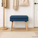 vidaXL Kéttagú pad Kék 60 x 40 x 46 cm Szövet