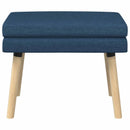 vidaXL Kéttagú pad Kék 60 x 40 x 46 cm Szövet