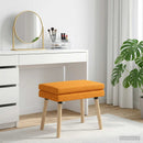 vidaXL Kéttagú pad Sötét sárga 60 x 40 x 46 cm Szövet