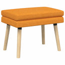 vidaXL Kéttagú pad Sötét sárga 60 x 40 x 46 cm Szövet