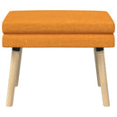 vidaXL Kéttagú pad Sötét sárga 60 x 40 x 46 cm Szövet