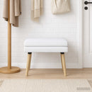 vidaXL Kéttagú pad Fehér 60 x 40 x 46 cm Szövet