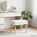 vidaXL Kéttagú pad Fehér 60 x 40 x 46 cm Szövet