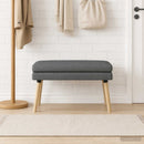 vidaXL Kéttagú pad Sötétszürke 80 x 40 x 47 cm Szövet