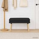 vidaXL Kéttagú pad Fekete 80 x 40 x 47 cm Szövet
