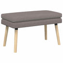 vidaXL Kéttagú pad Tópszínű 80 x 40 x 47 cm Szövet